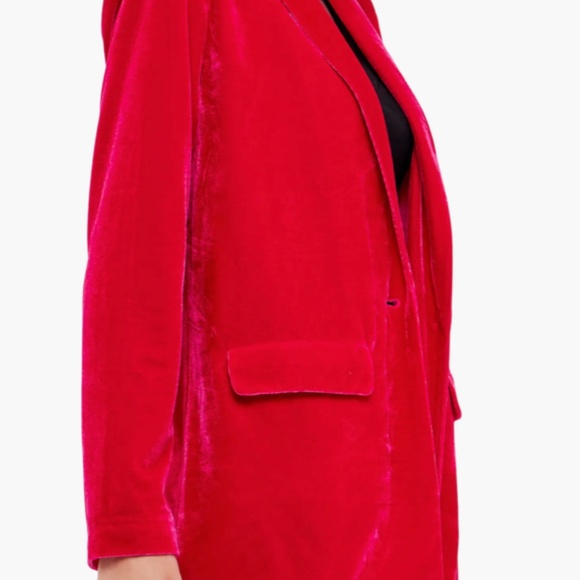 Endless Rose Fuchsia Oversized Velvet Blazer Size S (NWOT) - Picture 16 of 16